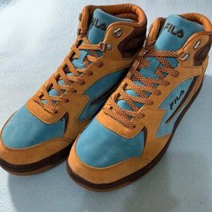 Fila 1CM01645-760 Men's Size 9 Brown/Teal Lifestyle Boots Sneakers Shoes NWOB